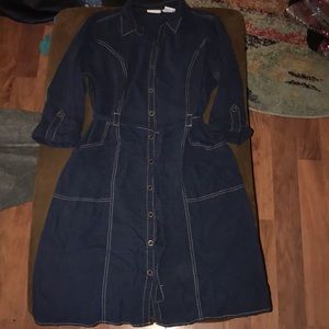 White stag blue jean dress